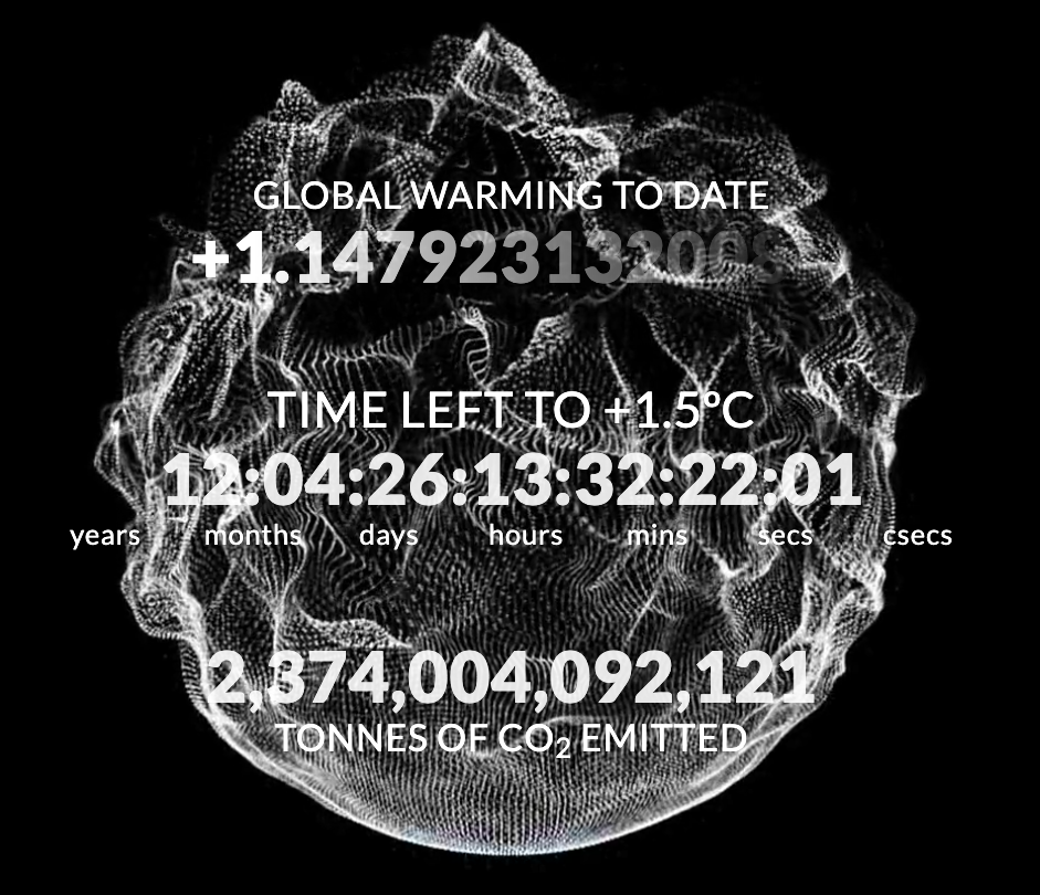 Climate clock